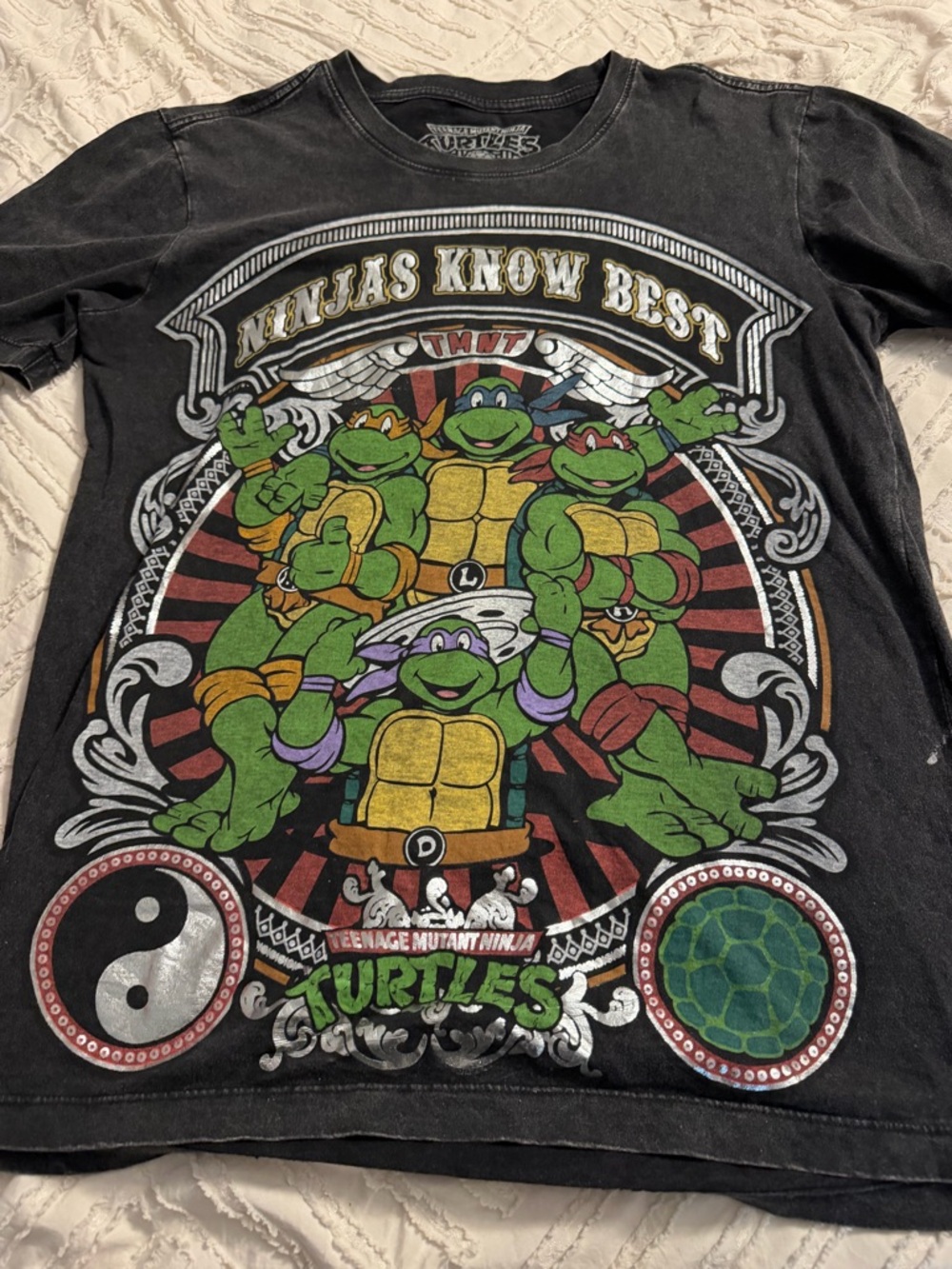 Teenage Mutant Ninja Turtles Black Graphic Tee - Ninjas Know Best